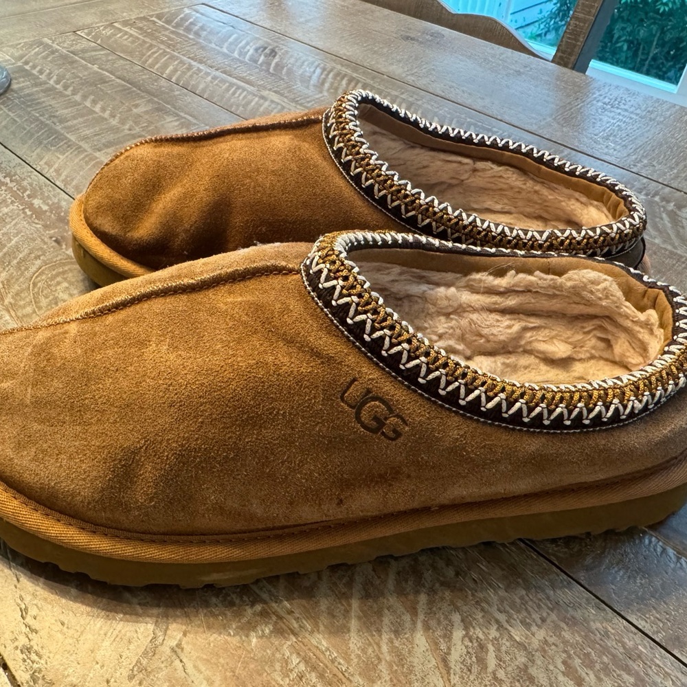 UGG Men's Brown Suede Tasman I Slip-Ons
